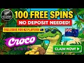 100 FREE SPINS No Deposit New NZ Casino Bonus CrocoSlots
