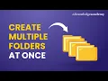 How To Create Multiple Folders At Once in Windows 2025 Updated