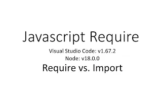 Javascript Require