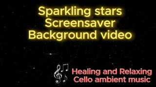 Night sky with shooting Stars | Beautiful screensaver | Relaxing Cello background music #nature