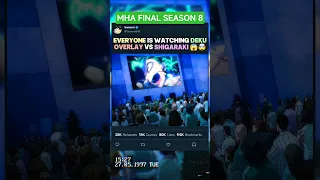 EVERYONE Is Watching DEKU OVERLAY Vs SHIGARAKI Myheroacademia Edit Mha Amv Anime 