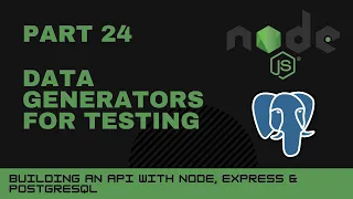 JavaScript projects Node Express Postgres API - Part 24