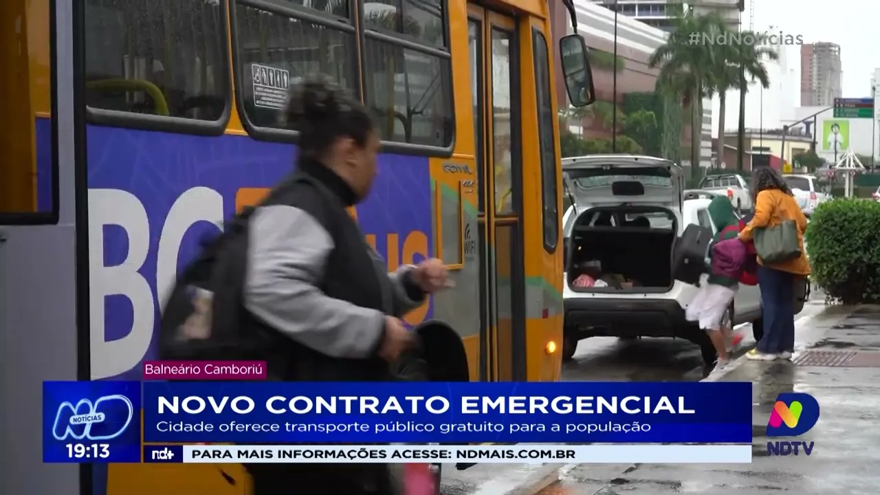 Balneário Camboriú oferece transporte público gratuito para a população