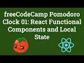 freeCodeCamp Pomodoro Clock 01 React Functional Components and Local State Using React Hooks