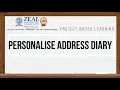 Personalise Address Diary using python