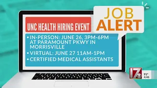 Job Alert UNC Hiring Event
