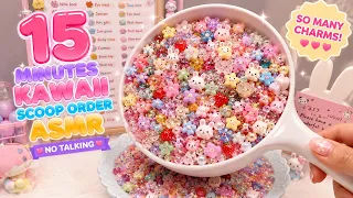 15 MINUTES of KAWAII SCOOP ORDER ASMR 🩷✨ SO MANY CHARMS! | No Talking & Satisfying Sounds