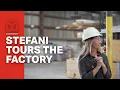 Stefani tours the Factory