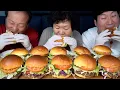 Handmade hamburgers - Mukbang eating show