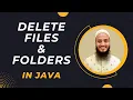 How to Delete Files and Folders Recursively Using Files Class in Java File Handling in Java