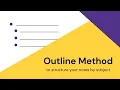 Outline Method of Notetaking