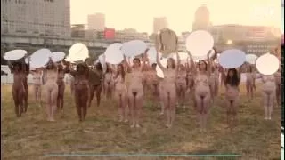100 women strip for protest against Donald Trump and U S Republicans