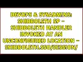 SHIBBOLETH SP - Shibboleth handler invoked at an unconfigured location