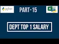 Python Data Analysis Tutorial Partition by In Python Department wise Highest Salary in Python