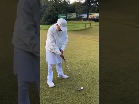 Former Prime Minister KP Sharma Oli spotted playing golf #KPSharmaOli #golfchallenge