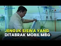 MOMEN PRABOWO JENGUK SISWA DAN GURU YANG DITABRAK MOBIL MBG
