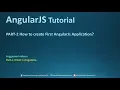 Part - 2 How to create first angularJs Application