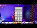 CUSTOM HERO MEDALLIONS RED VS BLUE MAP FORTNITE - FIND SECRET VAULT CODE LOCATIONS