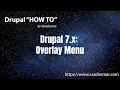 Drupal 7 Overlay Menu module