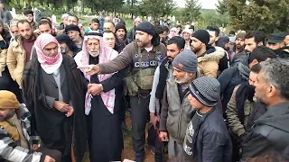 أثناء دفن ابن العم حسين جمعة خلو قرية التلول رحمة الله عليك إبن العم دندنها