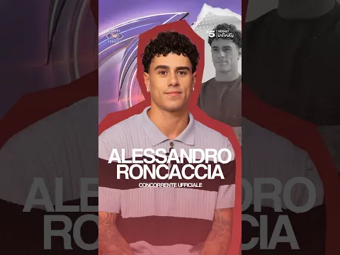 Amante del divertimento e un po’ old school 😎 Alessandro Roncaccia è un concorrente di #GFVIP!
