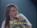 Download Lagu Guns N'  Roses Live Patience with lyrics