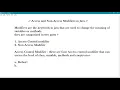 Access and Non Access Modifier in Java