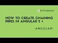How to create Chaining pipes in Angular 2