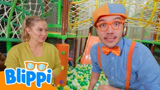 Blippi's Ball Pit ⚽⚽ Blippi - Sports & Games Cartoons for Kids
