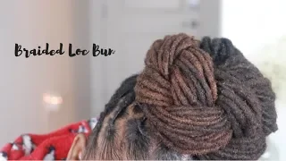Braided Top Knot Beyonce Inspired Loc Tutorial