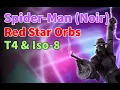 Spider-Man Noir Red Star Orbs T4 Iso-8 Review Tangled Web Team MARVEL Strike Force - F2P
