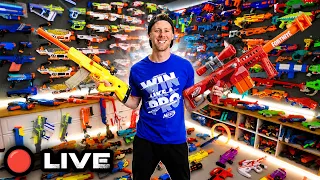 LIVE: Counting My ENTIRE 1,000+ Nerf Gun Arsenal!