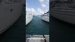 Rolly in marina, bad weather is comming #liveaboard #boat #captaingerman #shorts