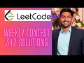Leetcode weekly contest 342 solution Hindi
