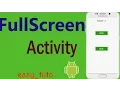 Fullscreen Activity Android Studio Tutorial Beginners All About Android