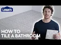 How to Tile A Bathroom Floor
