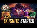 PoE 3 29 My Starter EK IGNITE Elementalist Build - League Starter Leveling