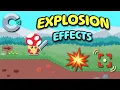 How to Add Explosions Screen Shake Rockets in Construct 3 Create Cannons