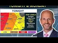 26 2 35pm Severe weather update for tonight and Monday