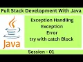 Exception Handling Lecture - 01