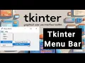Tkinter Menu Widget Explained File Menu Edit Menu Submenu