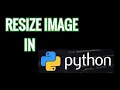 Resize image in Python using opencv