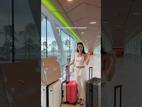 pulling up to the airport for your bachelorette be like..