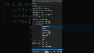 Python program to draw Spiral Helix Pattern