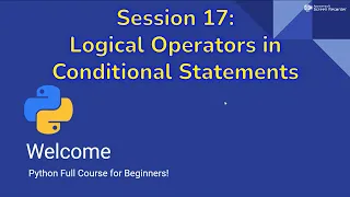 Python for Beginners Logical Operators in Conditional Statements