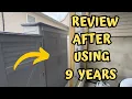 Quick Review of Rubbermaid Outdoor Shed After 9 Years
