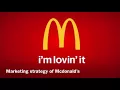 Marketing strategy of McDonald s