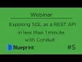 Exposing SQL as a REST API in less than 1 minute with Conduit