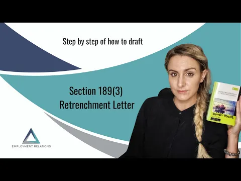 Download MP3 How to draft a Section 189(3) Retrenchment Letter | Labour Relations Act | South Africa