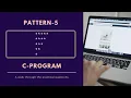 10 5 Pattern program 5 in C Half pyramid star pattern C programming